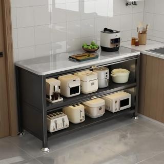 【靚白家居】巖板中島臺電器架 85公分(電器置物架 廚房架子 中島櫃 電器櫃 廚房收納架)