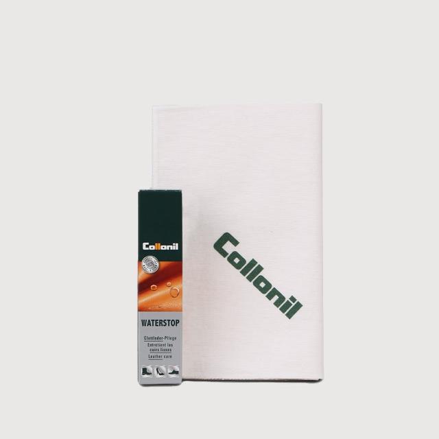 【BRAUN BUFFEL 德國小金牛】Collonil 防潑水皮革保養乳液+擦拭布套組 Waterstop Mini 20ml(XXPU003-1)
