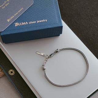 【BLUMA】男生手鍊 稻穗純銀手鍊(男生飾品 簡約 個性 男士手鏈 情侶手鏈 情人節禮物 男生禮物)