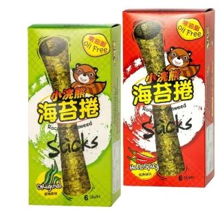 【小浣熊】泰國海苔捲 2入組(醬燒原味/經典辣味)