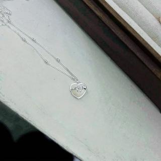 【MOON MOON ACC.】｜純銀項鍊 925｜融化 ‧ 貝殼愛心 毛衣鏈頸鏈鎖骨鏈戒指耳環 單只販售(精緻氣質)