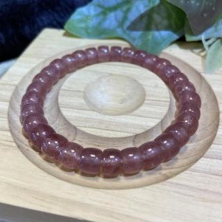【Cozy 世界水晶原礦與茶】紅草莓直切珠 8mm+ 34-3(有助於提升愛情運勢)