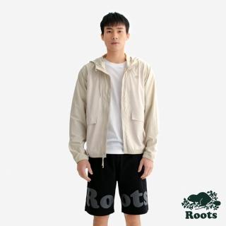 【Roots】Roots 男裝-ATHLEISURE WOVEN 外套(淺卡其)