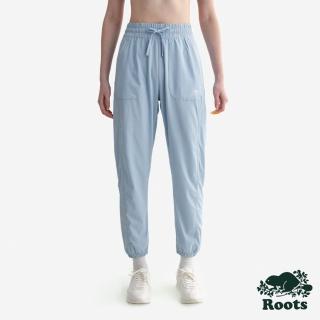 【Roots】Roots女裝- ATHLEISURE 平織長褲(冰川藍)