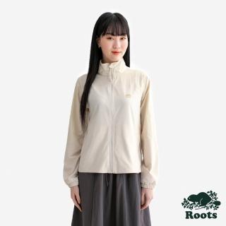 【Roots】Roots女裝- ATHLEISURE 平織外套(淺卡其)