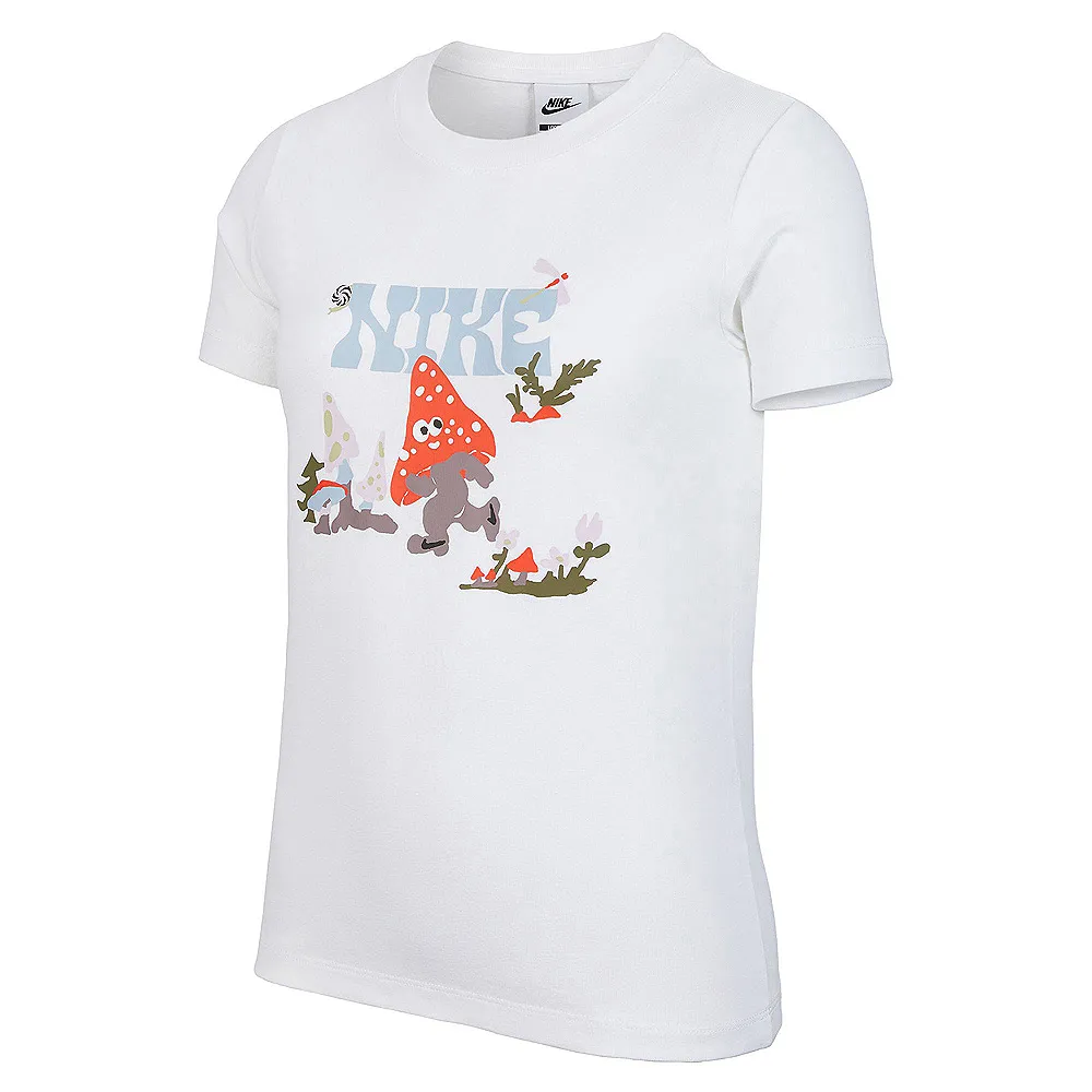 【NIKE 耐吉】短袖上衣 童裝 女童 大童 G NSW TEE SS GCEL 白 IF0601-100