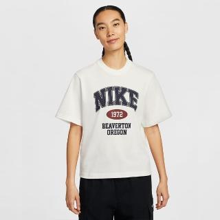 【NIKE 耐吉】短袖上衣 女 寬鬆版型 AS W NSW SS BOXY RETRO TEE GCE 米 IH0825-133