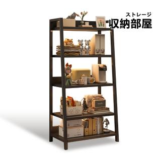 【收納部屋】日創生活 落地多層鐵藝 梯形置物架-五層(層架 書架 網紅書架 落地置物架 花架 收納架)