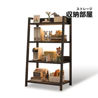 【收納部屋】日創生活 落地多層鐵藝 梯形置物架-四層(層架 書架 網紅書架 落地置物架 花架 收納架)