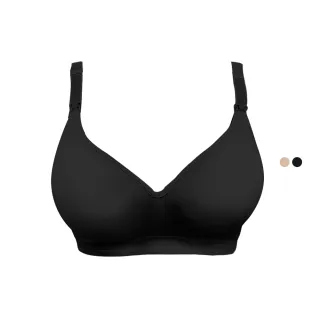 【Gennies 奇妮】哺乳內衣 簡約無痕無鋼圈內衣(共2色)
