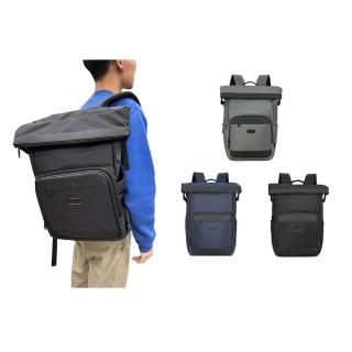 【SNOW.bagshop】後揹包大容量可A4資料夾(U型開口+水桶二主袋口防水尼龍布)