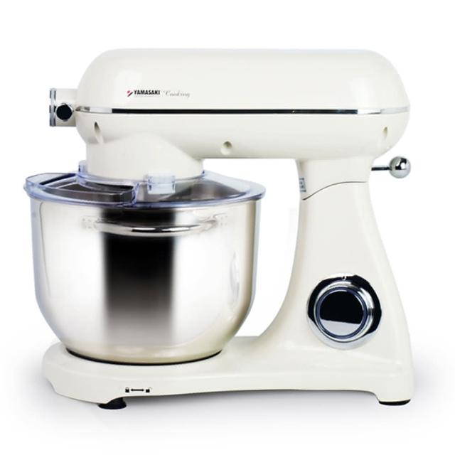 【山崎】6L專業高效全金屬攪拌機 SK-Q6(奶油白)