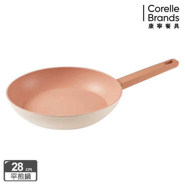 【CorelleBrands 康寧餐具】SNAPWARE Roselle優雅鈦不沾平煎鍋 -28cm
