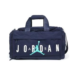 【NIKE 耐吉】行李袋 Jordan Velocity 藍 白 大空間 健身包 運動包 旅行包 手提包 包包(JD2523036AD-001)