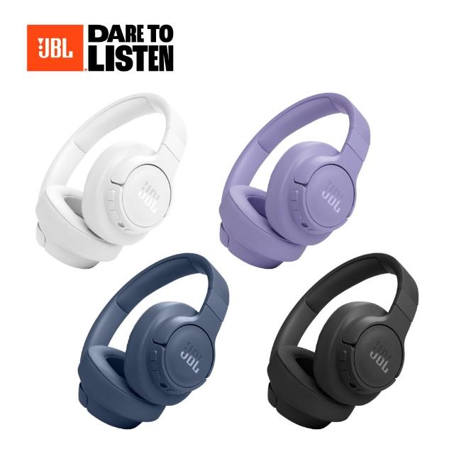 【JBL】Tune 770NC 頭戴式藍牙降噪耳機(音效重現強勁低音)