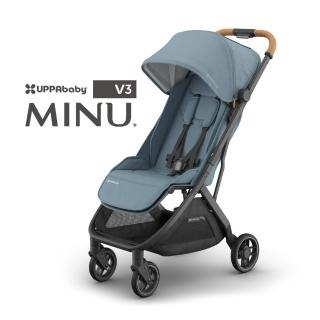 【UPPAbaby】MINU V3魅力都會時尚單寶推車-三色可選(輕便折疊車 登機首選 全新升級版 從出生一路伴隨)
