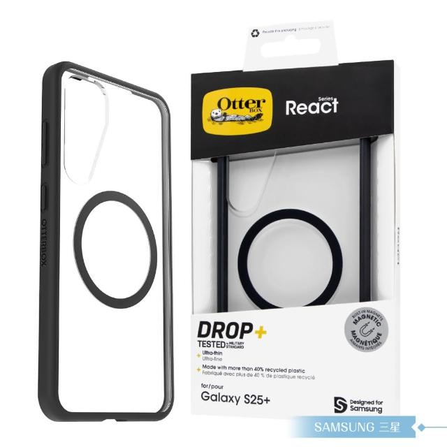 【Samsung 三星】原廠公司貨 S25+ Otterbox-React 邊框磁吸保護殼 FPS936(盒裝)