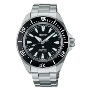 【SEIKO 精工】PROSPEX 武士款 防水200米潛水機械錶-黑/41.7mm(SRPL13K1/4R35-06K0D)