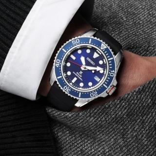 【SEIKO 精工】Prospex系列 藍水鬼復刻太陽能潛水錶/42.8mm(SNE593P1/V157-0DP0B)