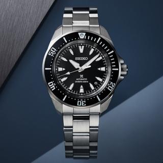 【SEIKO 精工】PROSPEX 武士款 防水200米潛水機械錶/黑41.7mm(SRPL13K1/4R35-06K0D)