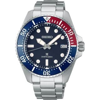 【SEIKO 精工】Prospex系列 可樂圈太陽能200米潛水錶/41mm(V157-00A0B/SNE595P1)