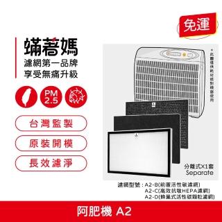 【Mitewithmom 著媽】濾網一套(適用 Opure 臻淨 阿肥機 A2 空氣清淨機 濾網 濾芯)