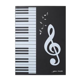 【KM MUSIC】6頁展開式樂譜夾 2入 六頁譜夾(A4樂譜檔案夾 曲譜 演奏用鋼琴改譜夾 比賽用樂譜夾)