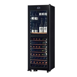 【SAKURA WORKS】Sakura Works 溫M2 LX95 -2℃ 雙溫酒櫃-黑色(日本銷售冠軍 分層分溫 -2度-22度)