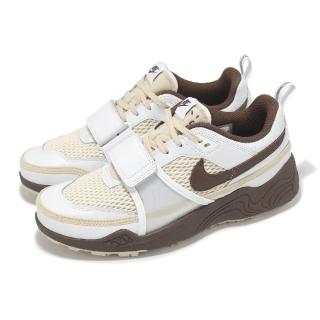 【NIKE 耐吉】x Travis Scott 休閒鞋 Zoom Field Jaxx 男鞋 棕 白 聯名 魔鬼氈(HQ3073-100)