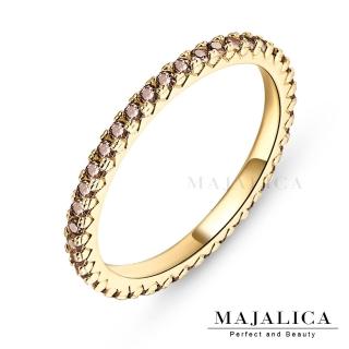 【Majalica】純銀戒指．金色線戒．新年禮物(C款深咖)