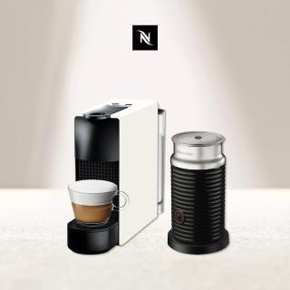 【Nespresso】膠囊咖啡機 Essenza Mini 奶泡機組合(瑞士頂級咖啡品牌/送禮/入厝/義式/隨身)