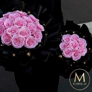 【Floral M】Into you閃閃發光香水玫瑰花束 M號(乾燥花/情人節花束/告白禮物/玫瑰花束/求婚/永生花/花禮)
