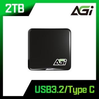 【AGI亞奇雷】EDM38 2TB Type C USB 3.2 Gen2 磁吸 外接式 SSD 固態硬碟 外接硬碟(讀寫2050/1800 MB/s)
