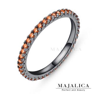 【Majalica】純銀戒指．尾戒．新年禮物(D款橘鋯)