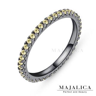 【Majalica】純銀戒指．尾戒．新年禮物．線戒(B款黃鋯)