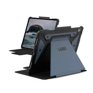 【UAG】iPad Air 13吋（2024-2025）都會款耐衝擊保護殼-藍(M3 M2 平板殼 防摔殼)
