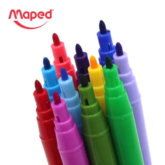 【法國Maped】大嘴魚細頭彩色筆18色