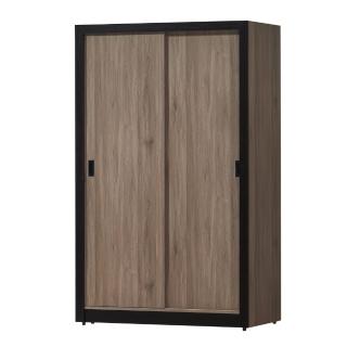 【BODEN】溫森4.1尺工業風推門/拉門衣櫃