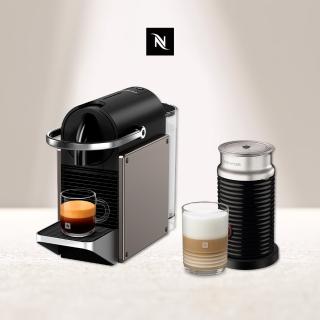 【Nespresso】膠囊咖啡機 Pixie 奶泡機組合(瑞士頂級咖啡品牌/送禮/入厝/義式)