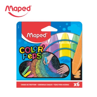 【法國Maped】彩虹胖粉筆6色
