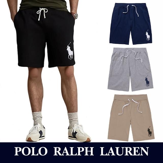 【RALPH LAUREN】RL POLO 經典刺繡大馬透氣網布棉短褲 休閒褲-多色組合(平輸品/涼爽舒適)