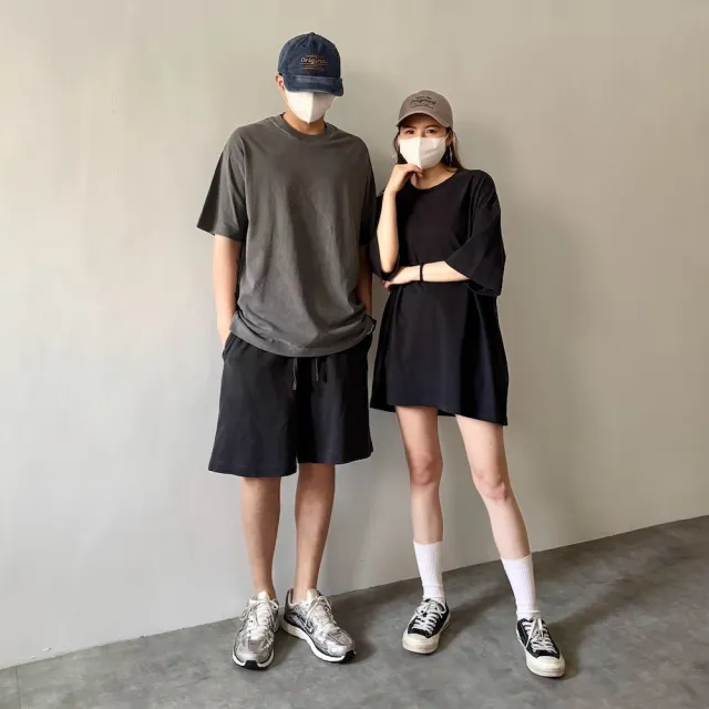 【AMERO】男女裝 水洗素面短袖T恤(男裝 女裝 水洗 素面 短袖T恤 情侶裝)