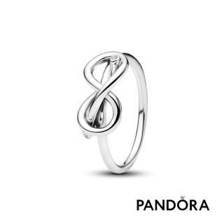 【Pandora 官方直營】無限紐結寶石戒指(925銀)