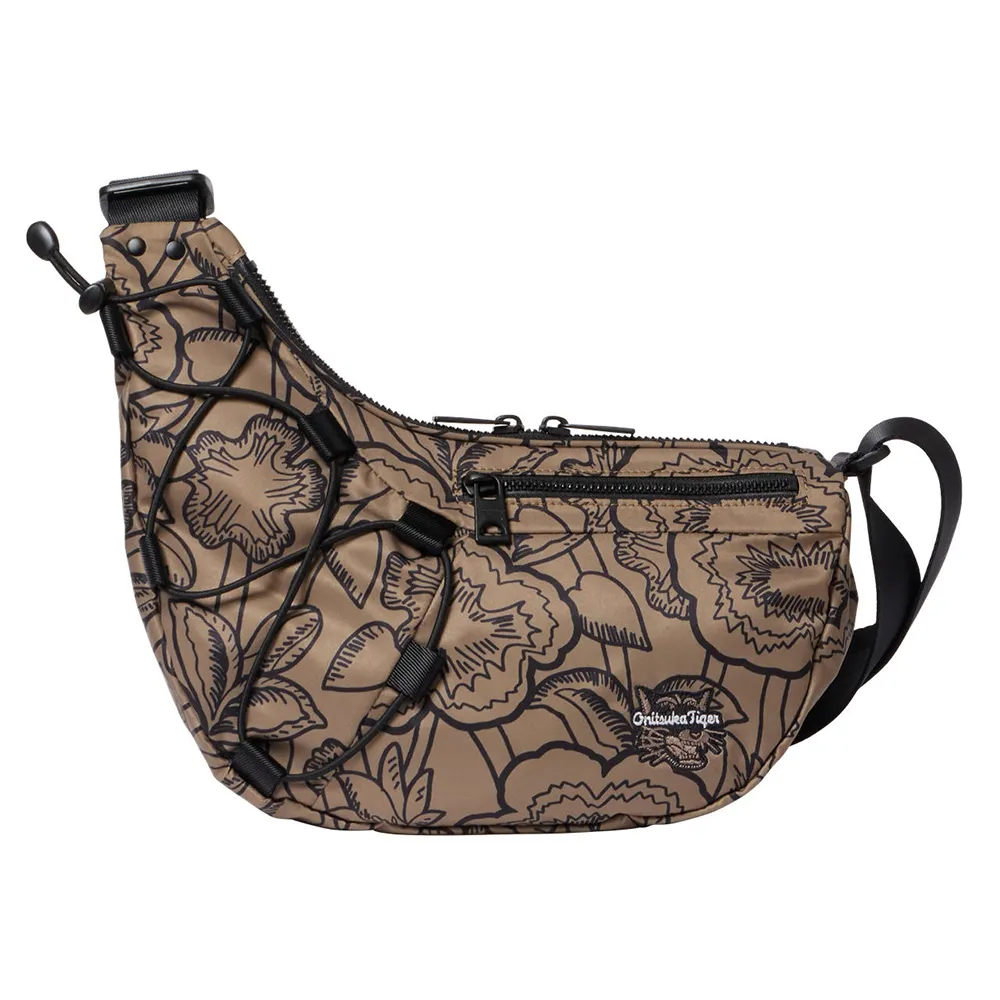 Onitsuka Tiger】鬼塚虎官方旗艦店圖騰設計棕色郵差包小(3183B196-200