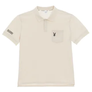 【PLAYBOY】基本款素色POLO衫(灰奶茶色)