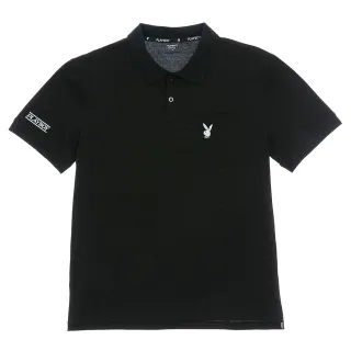 【PLAYBOY】基本款素色POLO衫(黑色)