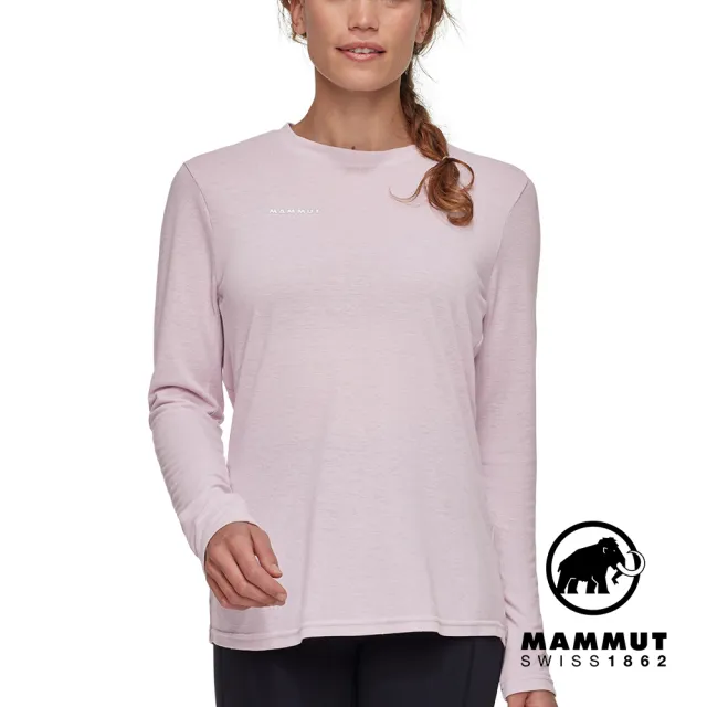 【Mammut 長毛象官方直營】Massone Light LS W 輕量舒適長袖上衣 紫風輪 女款 #1016-01620