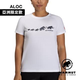 【Mammut 長毛象官方直營】QD Logo Print T-Shirt AF W 快乾LOGO短袖T恤 女款 白PRT3 #1017-02022