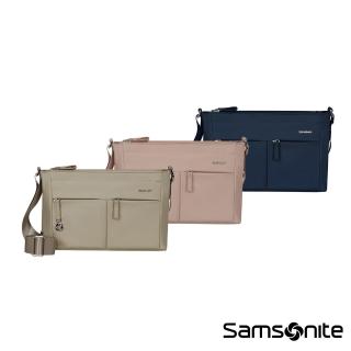 【Samsonite 新秀麗】MOVE 5.0 經典時尚輕量三層拉鍊斜揹包/斜肩包/女包/側揹包/單肩包/小包(多色可選)