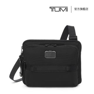 【TUMI】Alpha Bravo Service 彈道尼龍都會休閒斜揹包 - 黑色(TUMI 官方旗艦店)